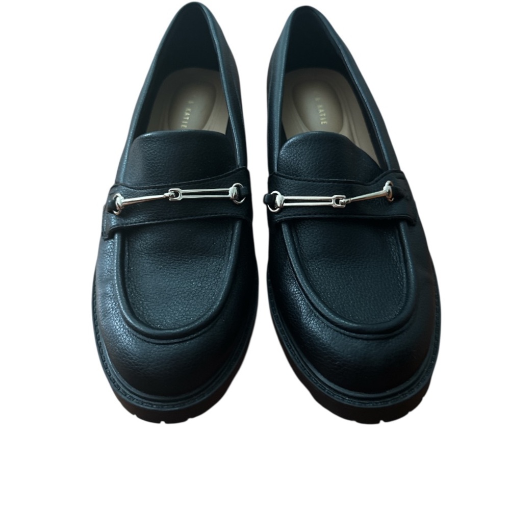 Black Leather Loafers 9